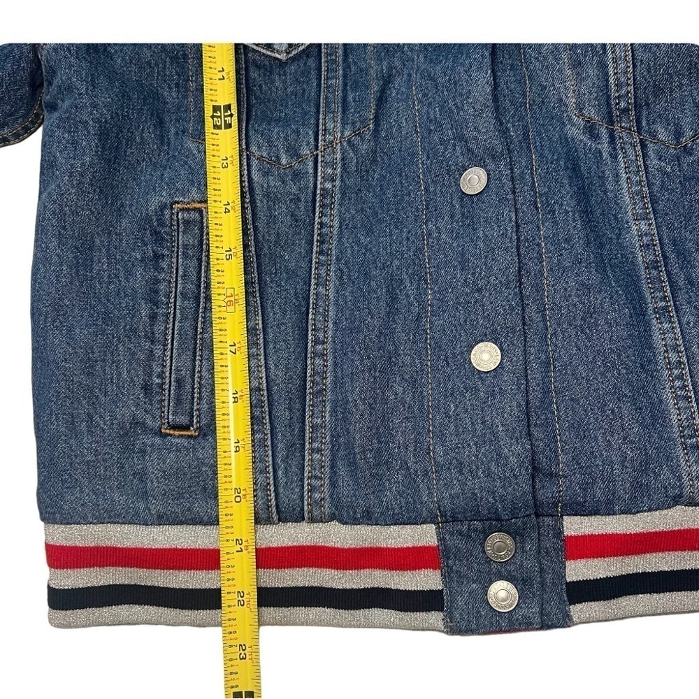 Levis Big E Premlum Reversible
Denim Satin Quilted Jean Jacket Size M - Picture 9 of 14